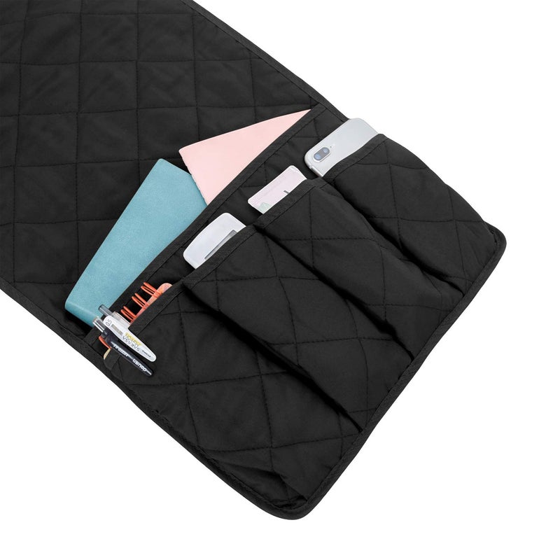 MDSTOP 5 Pockets Remote Control Holder, Magazine Rack, Space Saver Organizer, Draped Over Sofa, Couch, Recliner Armrest - Image 4